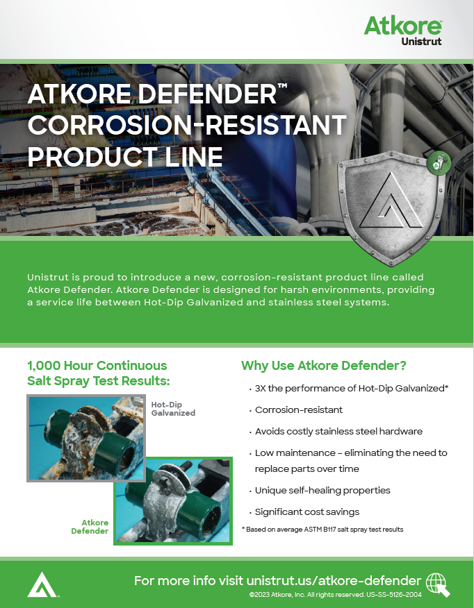 Atkore Defender - Sell Sheet Image